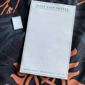 Supernatural Sleep Easy Motel Notepad